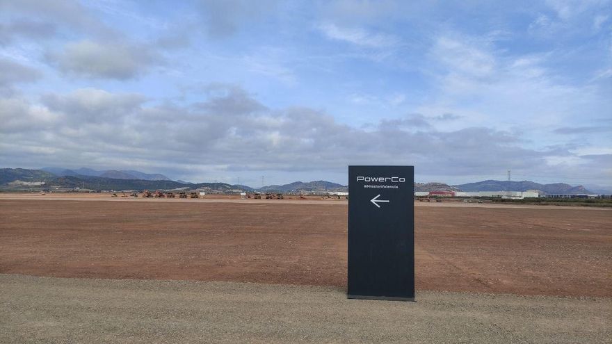 Terrenos en los que se ubicará la factoría Powerco, en Sagunto. / eldiariocv