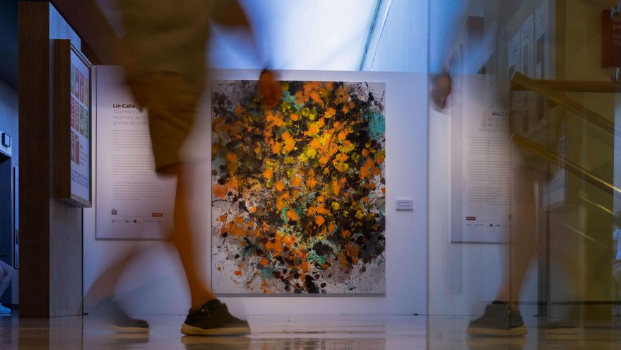 Lin Calle hace protagonista de sus obras al polen del entorno del yacimiento de Altamira