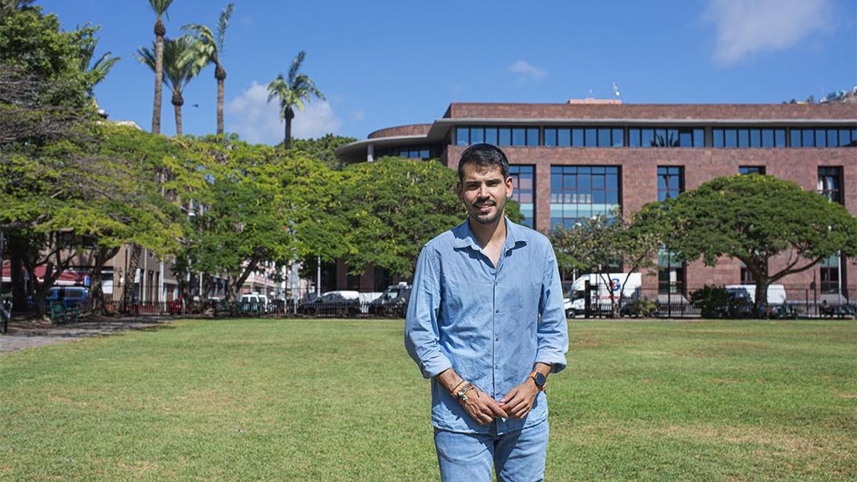 El consejero insular y portavoz de Iniciativa por La Gomera (IxLG), Aarón Rodríguez Ramos.