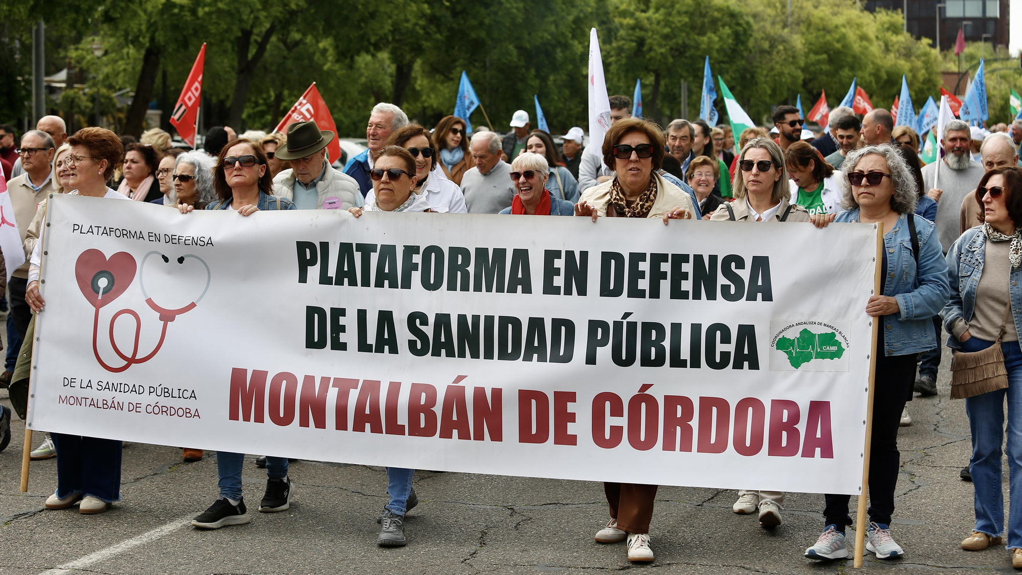 Manifestación de las Mareas Blancas por la sanidad pública