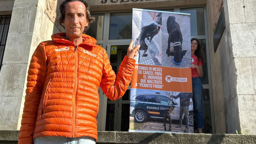 El presidente de El Refugio, Nacho Paunero, a la entrada del juzgado
