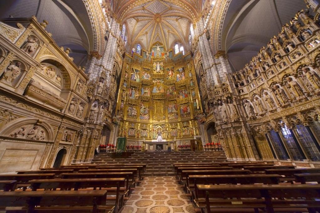 Interior de la Capilla Mayor de la catedral de Toledo.