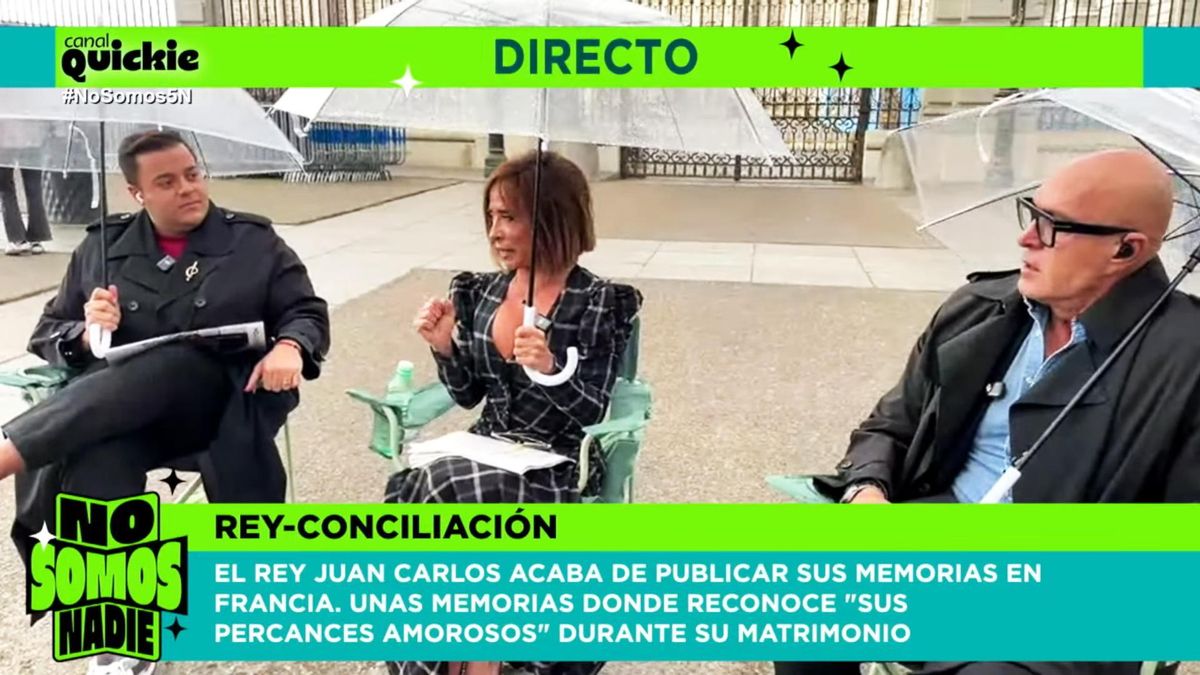 'No somos nadie' cambió de plató por un día: Patiño y Matamoros se plantaron en el Palacio Real pese a la lluvia