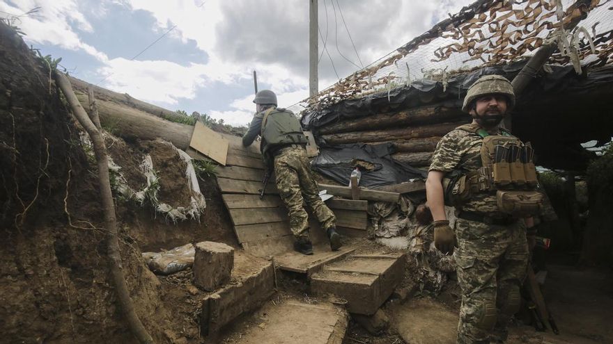 Soldados ucranianos en Donetsk