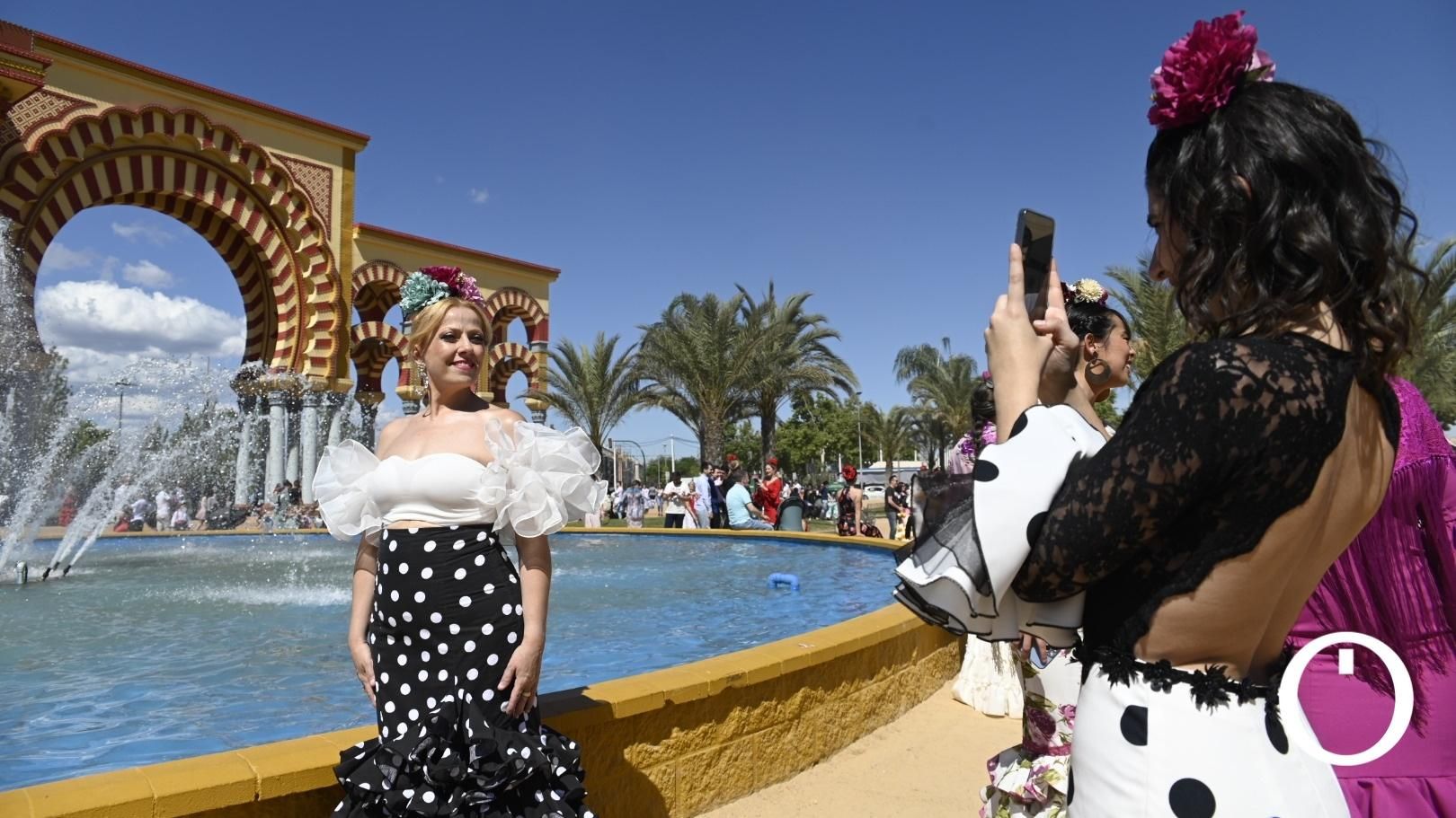 Ambiente de domingo en la feria
