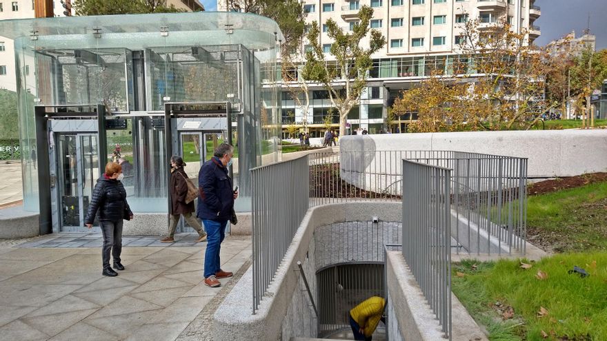 Bajada al aparcamiento de Plaza España