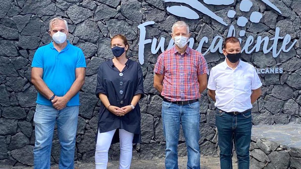 Responsables del GTC y del Ayuntamiento de Fuencaliente.