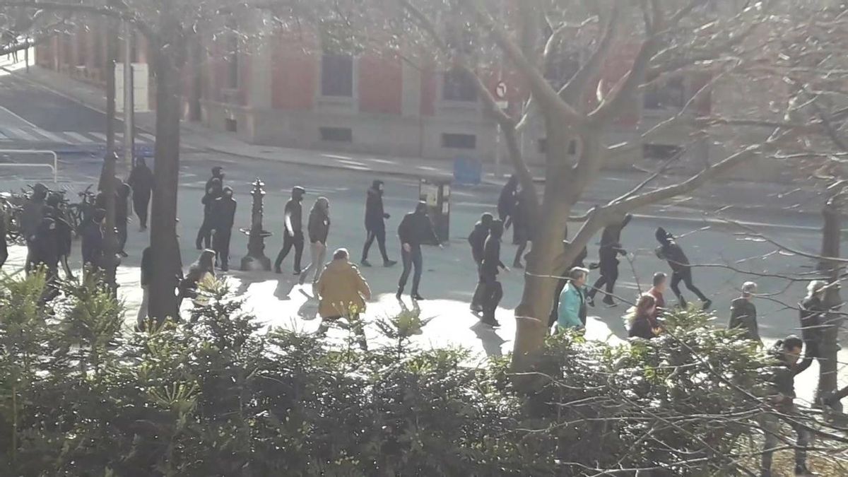 Incidentes en el centro de Pamplona