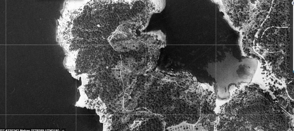 El puerto de Portinatx en el año 1956, antes del 'boom' turístico
