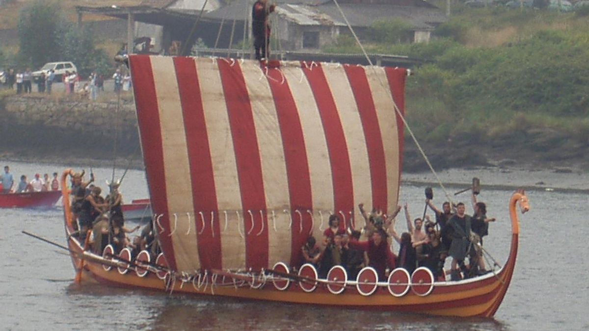 Barco vikingo en Catoira