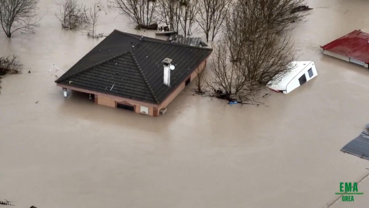 Imágenes aéreas de las parcelas afectadas por las inundaciones en Córdoba