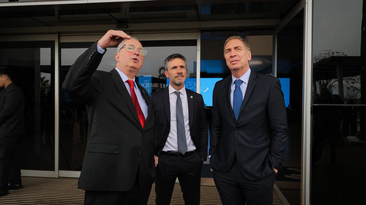 Diego Santilli y el gobernador de Misiones, Hugo Passalacqua.