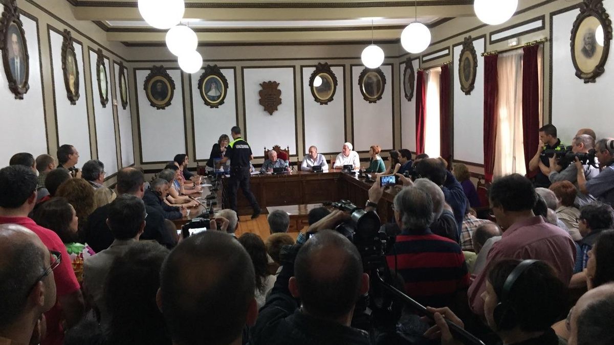 El Pleno de Andoain durante la constitución del Ayuntamiento