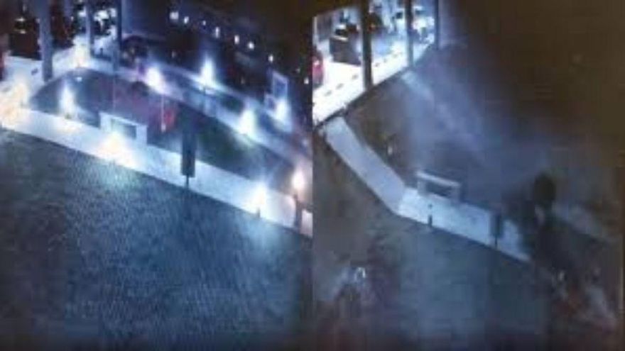 Así fue el derrumbe del estacionamiento de un edificio en Parque Patricios