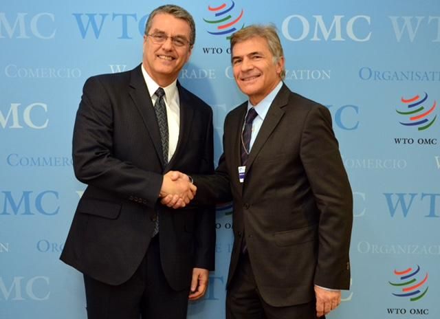 El flamante titular de la UIF, Ernesto Gaspari, a la derecha, durante su rol de Secretario de Coordinación y Cooperación Internacional en tiempos de Macri.