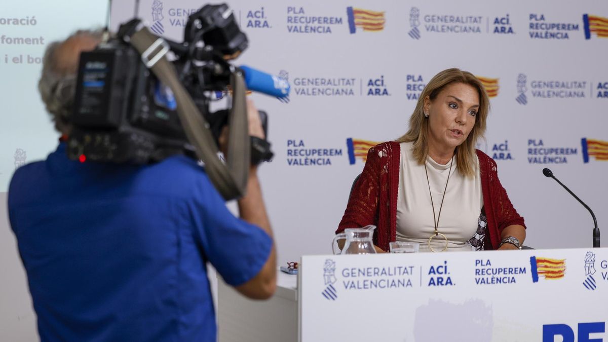 La vicepresidenta del Consell, Susana Camarero, durante una nueva de prensa.