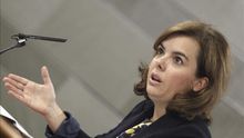 La vicepresidenta del Gobierno, Soraya Sáenz de Santamaría