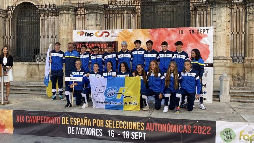 Oro y plata para Canarias en el Campeonato de España de Selecciones de Menores de pádel