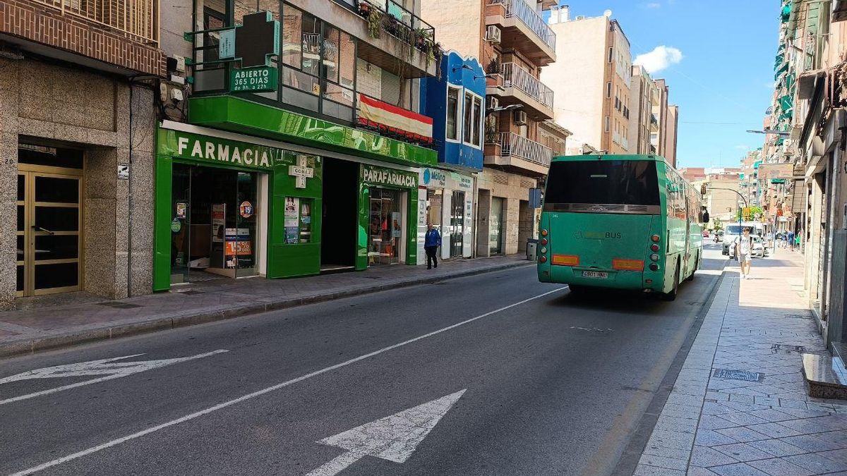 Una de las vías principales de Molina de Segura