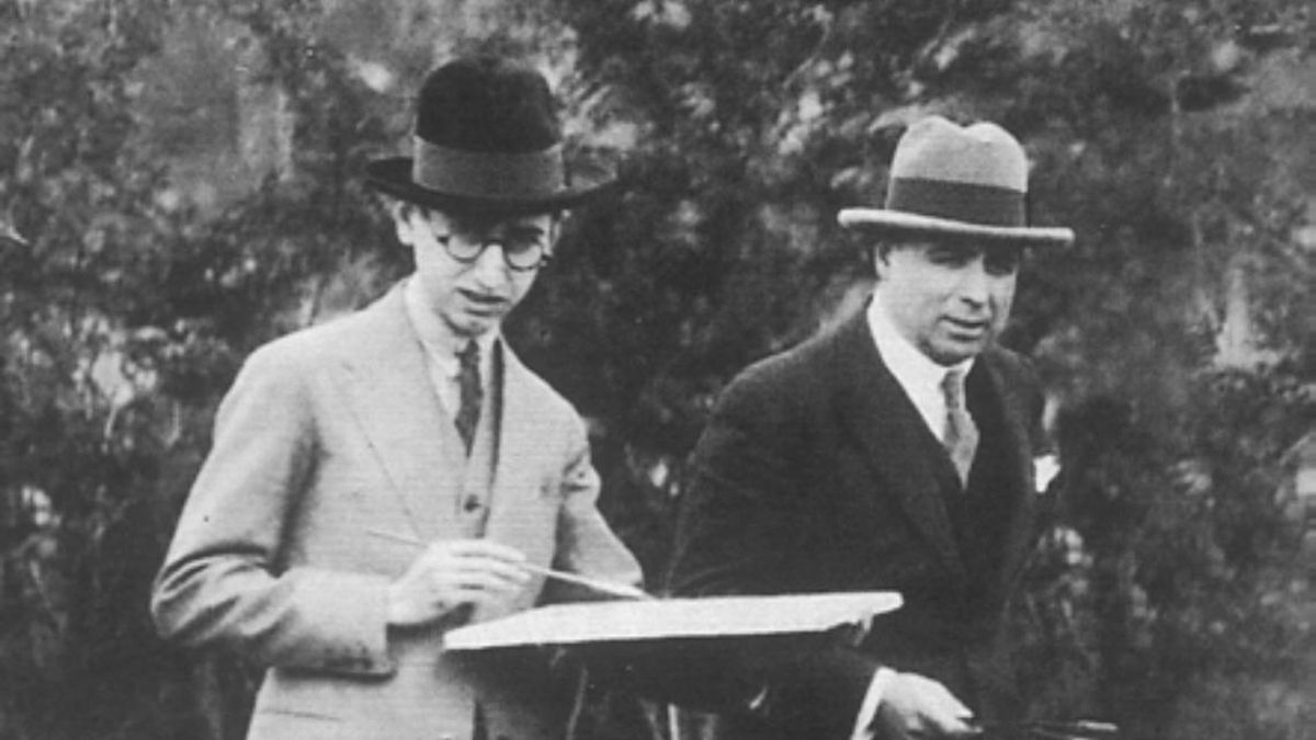 Rafael Botí y Vázquez Díaz, pintando el campo.