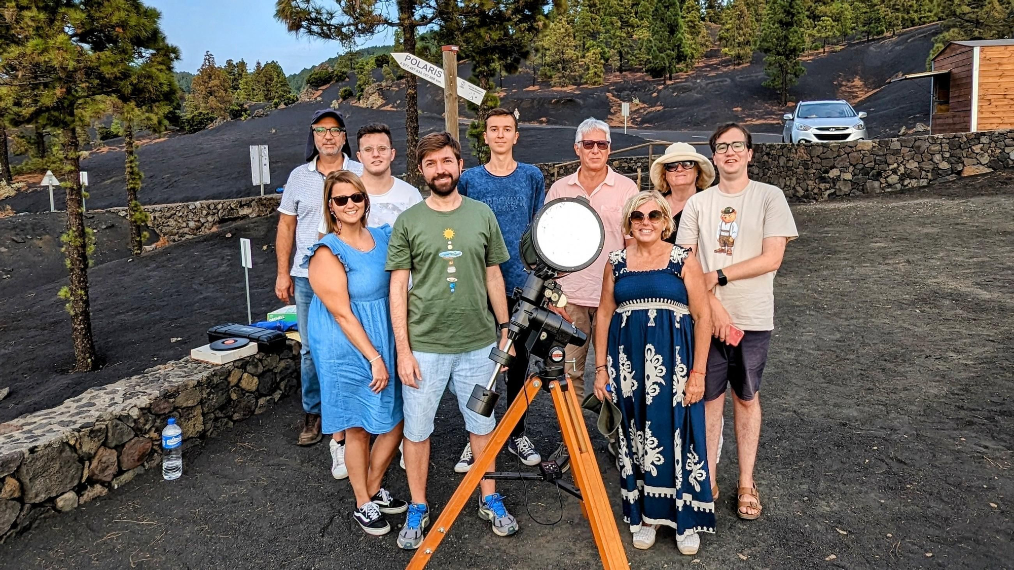Participantes en el taller solar.