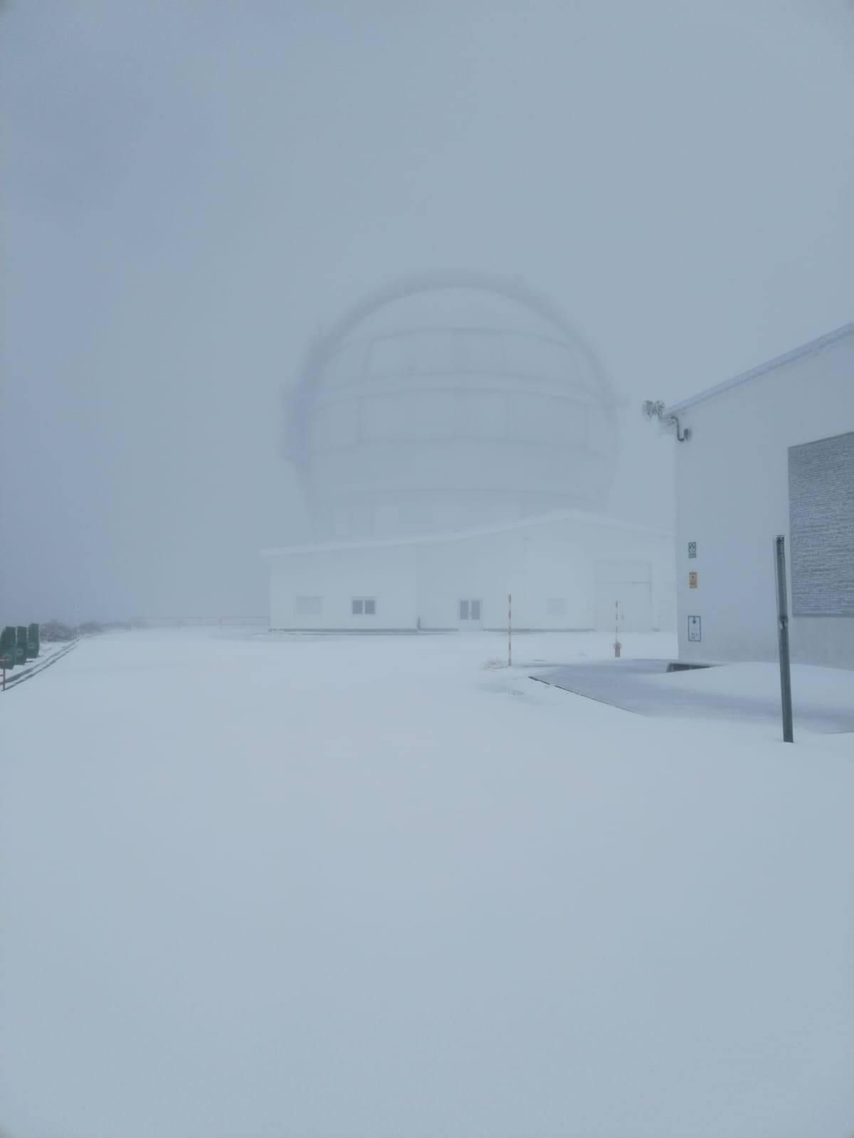 Gran Telescopio Canarias (GTC o Granteca),  en el Observatorio del Roque de Los Muchachos, este jueves.