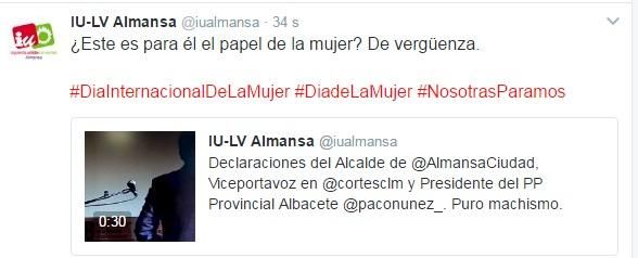 Tuit de IU Almansa