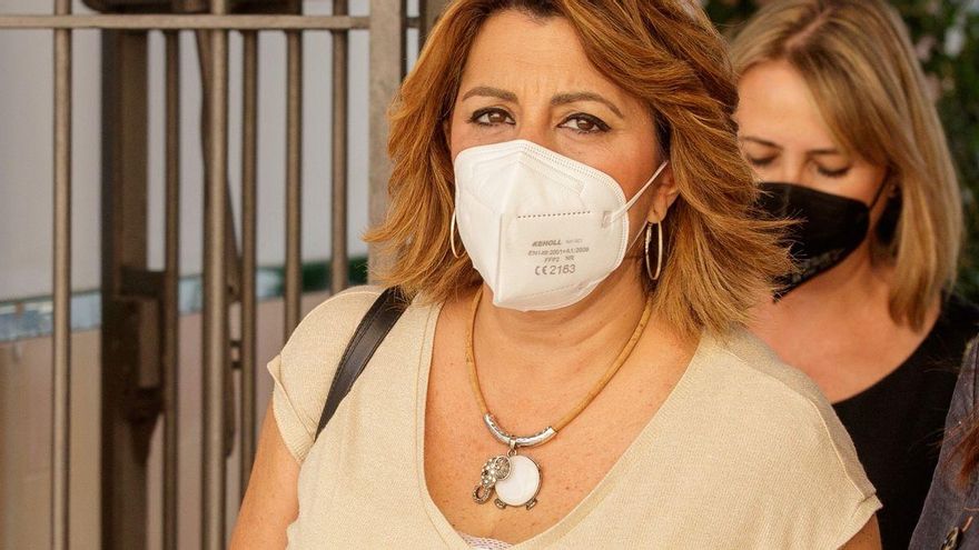 La todavía secretaria general del PSOE-A, Susana Díaz