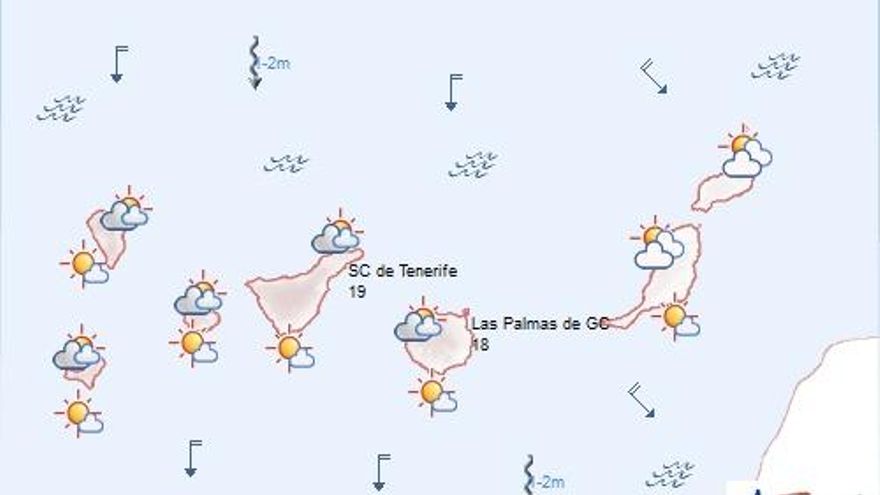 El tiempo en Canarias. Foto: AEMET