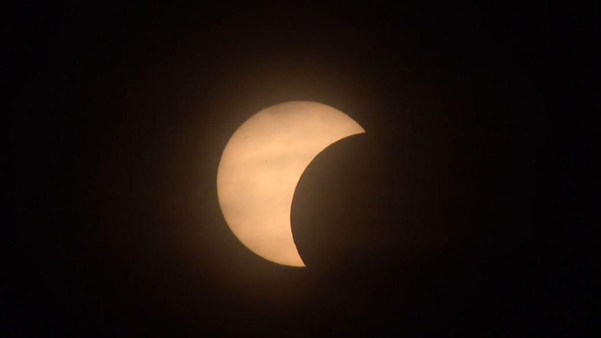 Eclipse solar total desde Alcanar (Tarragona).