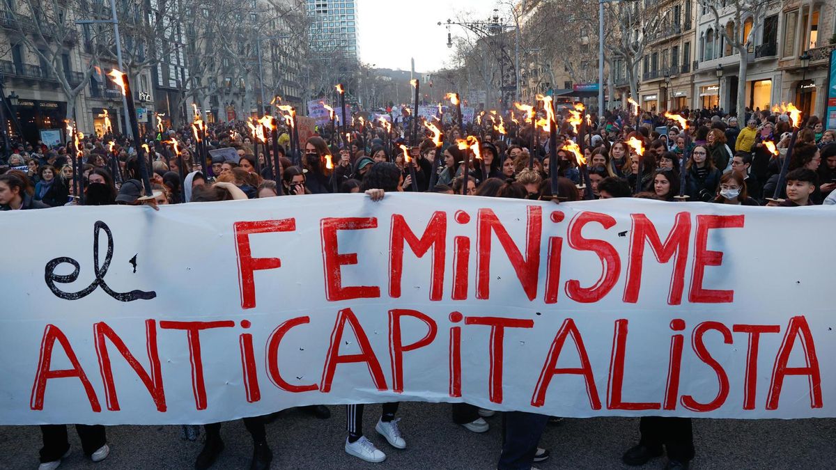 Marcha del 8M en Barcelona