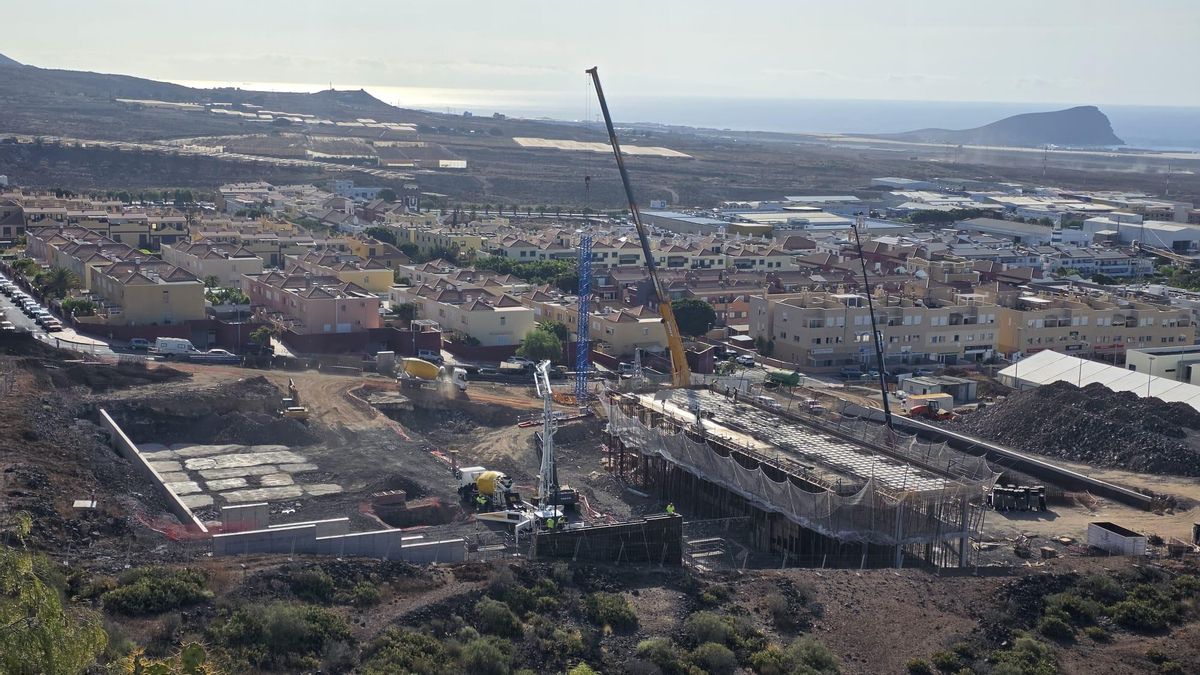 Obras del nuevo IES Las Chafiras.