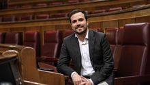 El coordinador federal de IU, Alberto Garzón, en el Congreso.