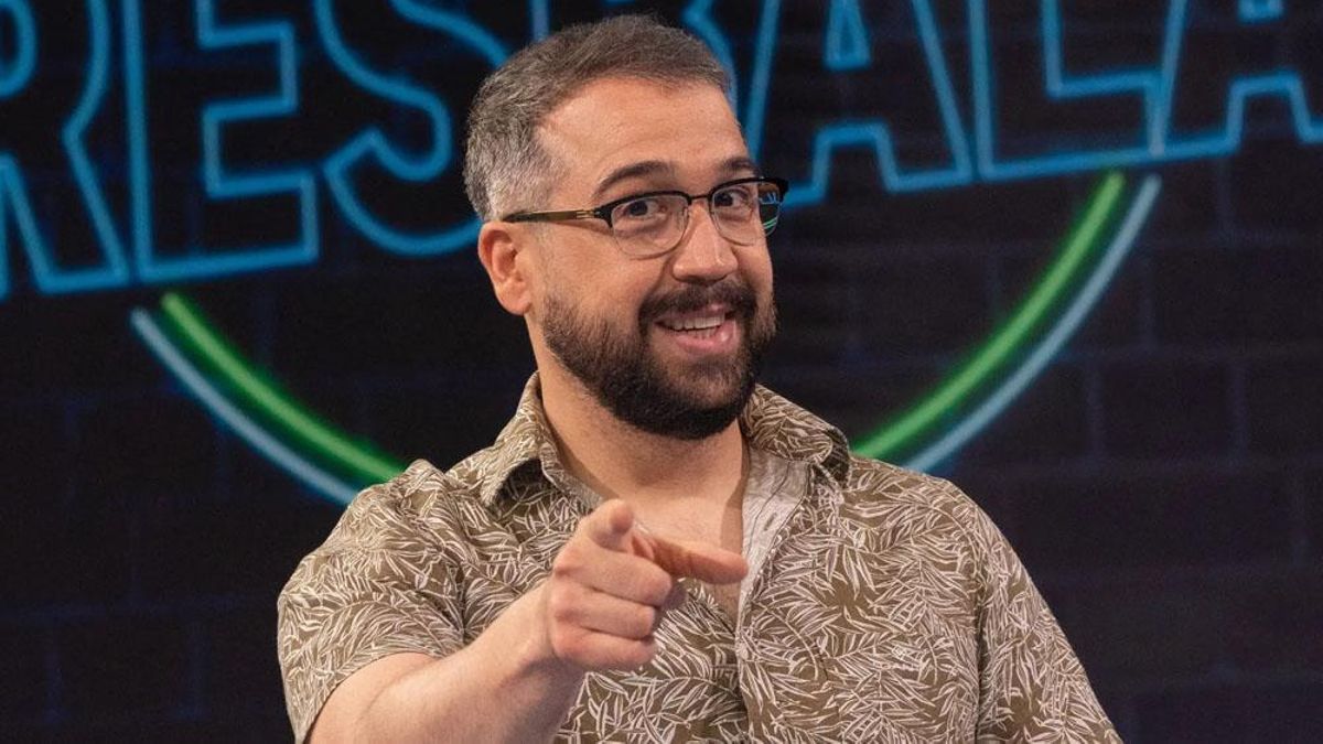 Aníbal Gómez, en su paso por 'Me resbala' 