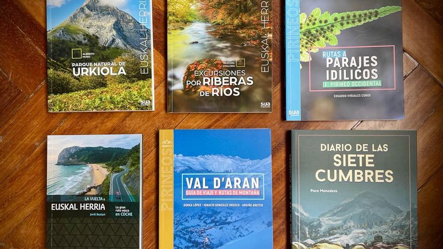 Portadas de la editorial Sua con las novedades para salir a la naturaleza esta primavera