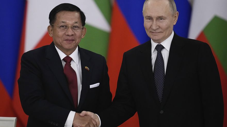 El jefe de la junta militar de Birmania viajará a Rusia para asistir al Día de la Victoria