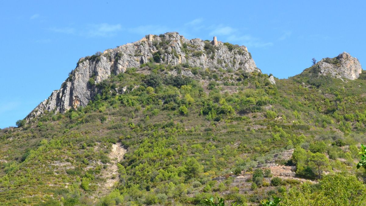 El castell de Gallinera, a Benirrama, en una imatge d’arxiu, un dels elements patrimonials l’estat del qual s’ha revisat.