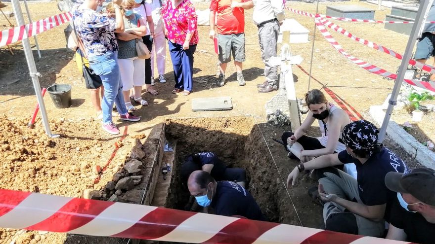 Exhumación de Feliciano Ramírez