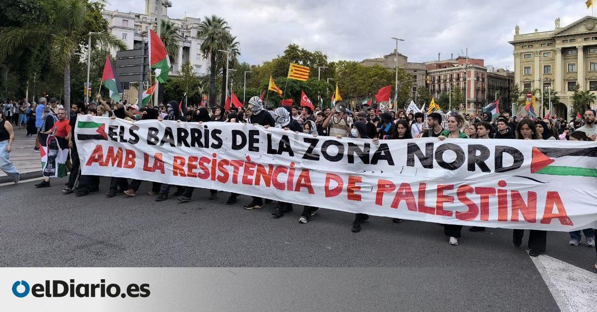 Arranca la concentración en Barcelona en protesta por la detención de los activistas de la flotilla