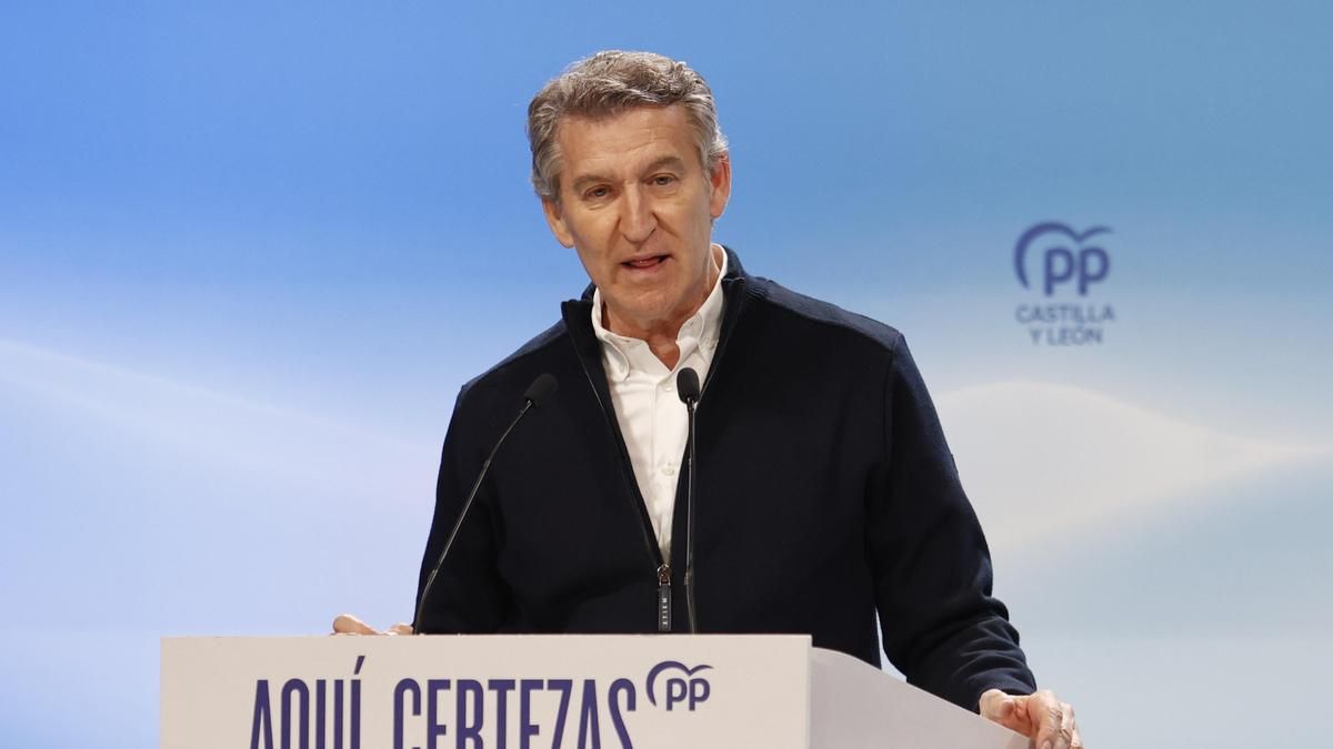 El presidente del Partido Popular, Alberto Núñez Feijóo.