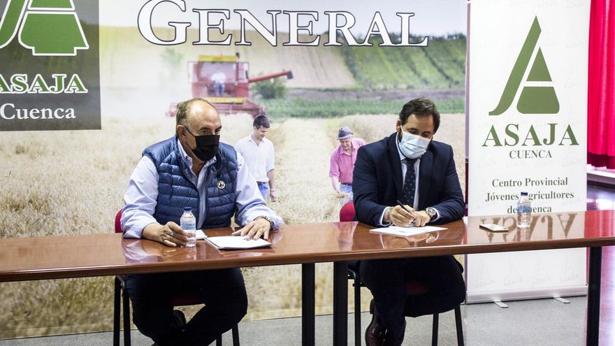 José María Fresneda con el presidente regional del PP