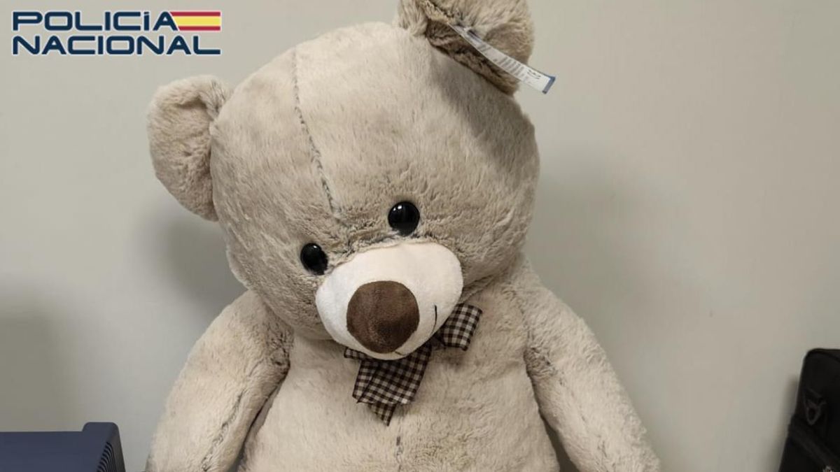 Recoge en el aeropuerto un peluche enviado por paquetería y acaba detenido