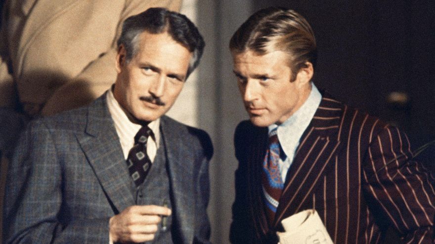 Los actores Paul Newman y Robert Redford, en la película 'El golpe'