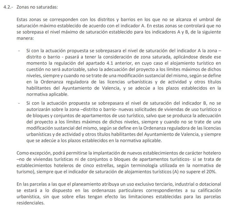 Excepción contemplada en la regulación para las parcelas de uso dominante terciario.