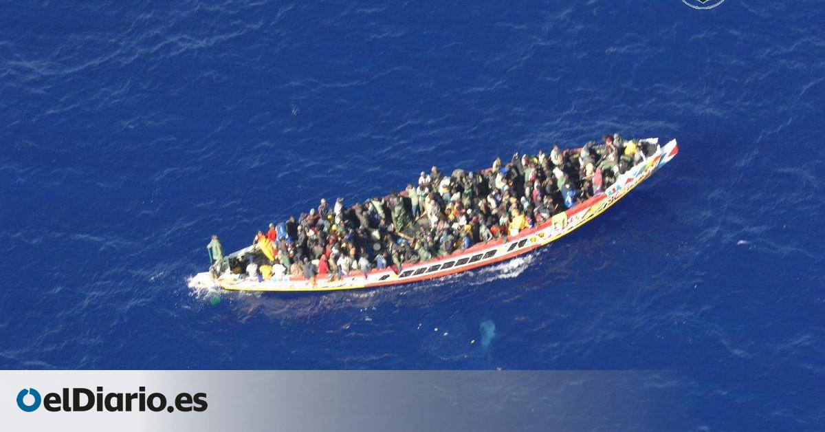 Llegan a Canarias más de 500 personas en cuatro cayucos en las últimas 24 horas, entre ellas 62 menores