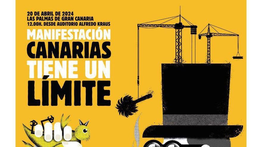 La Graciosa se une a las manifestaciones del 20A bajo el lema "Canarias tiene un límite"