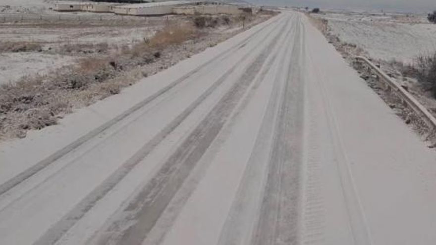 Carretera de Andorra con nieve