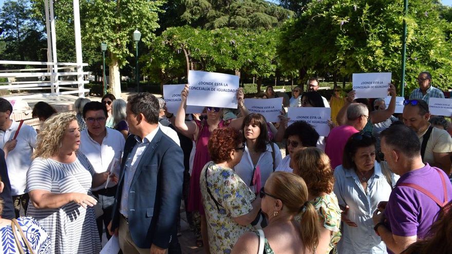 Carlos Velázquez en la concentración