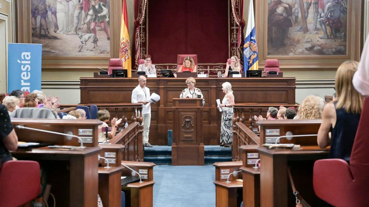 Las personas mayores de  La Palma reclaman en el  Parlamento de Canarias un Plan de Movilidad y Transporte