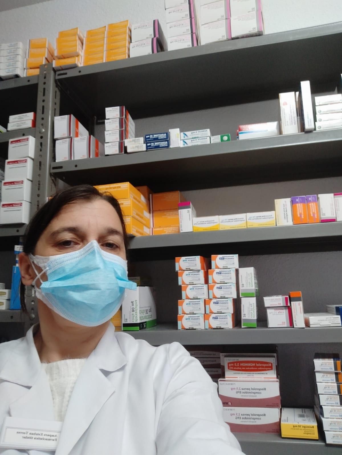 La farmacéutica de Cañaveras (Cuenca), Amparo Esteban
